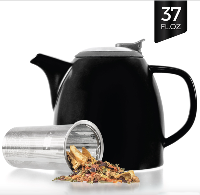 Drago Ceramic Teapot w/Infuser 37 oz