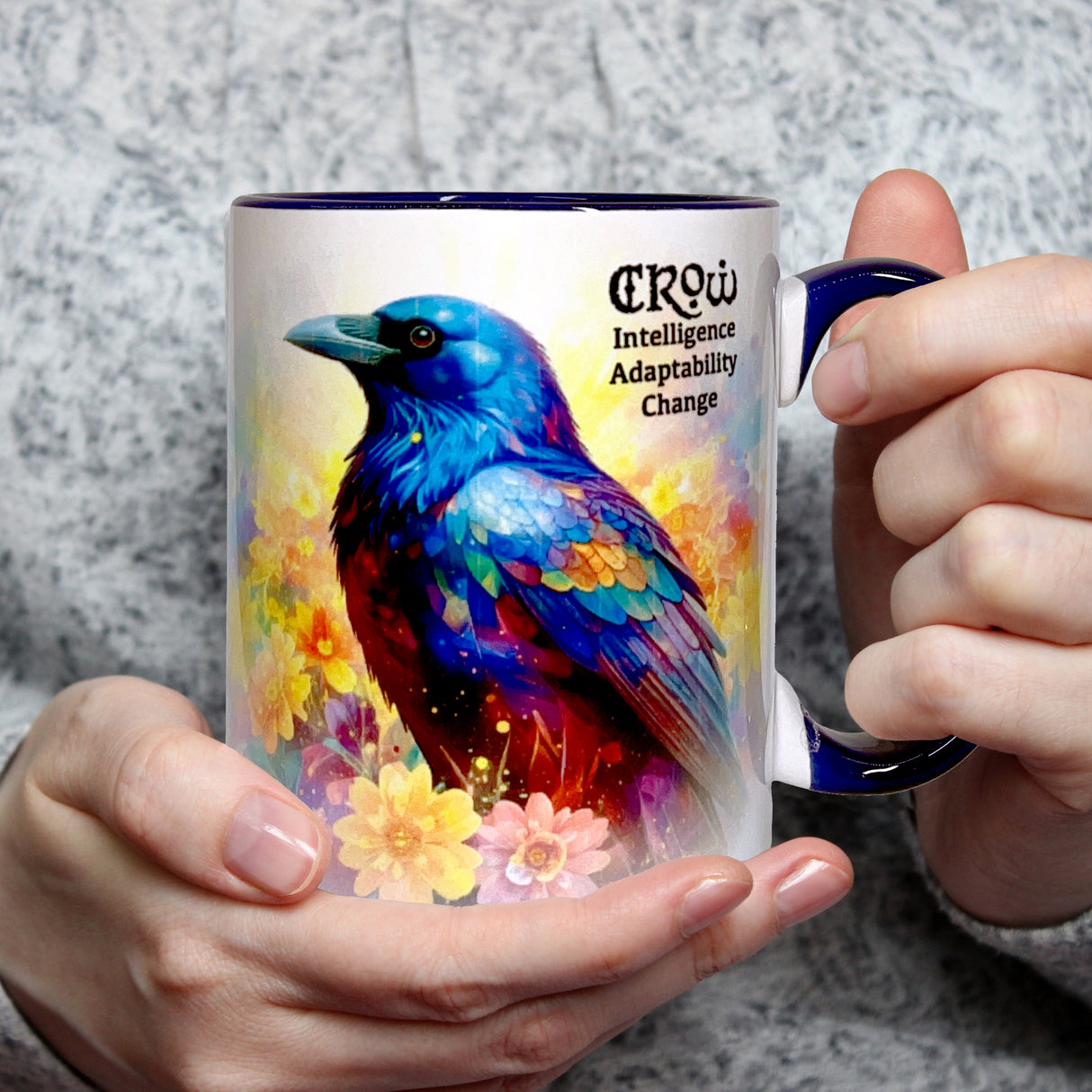 Crow Spirit Animal 15 oz Mug