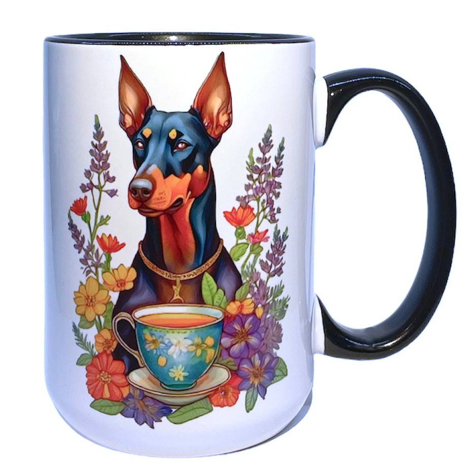 Doberman 15 oz Dog Mug