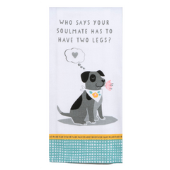 Dog - Dog Soulmate Tea Towel