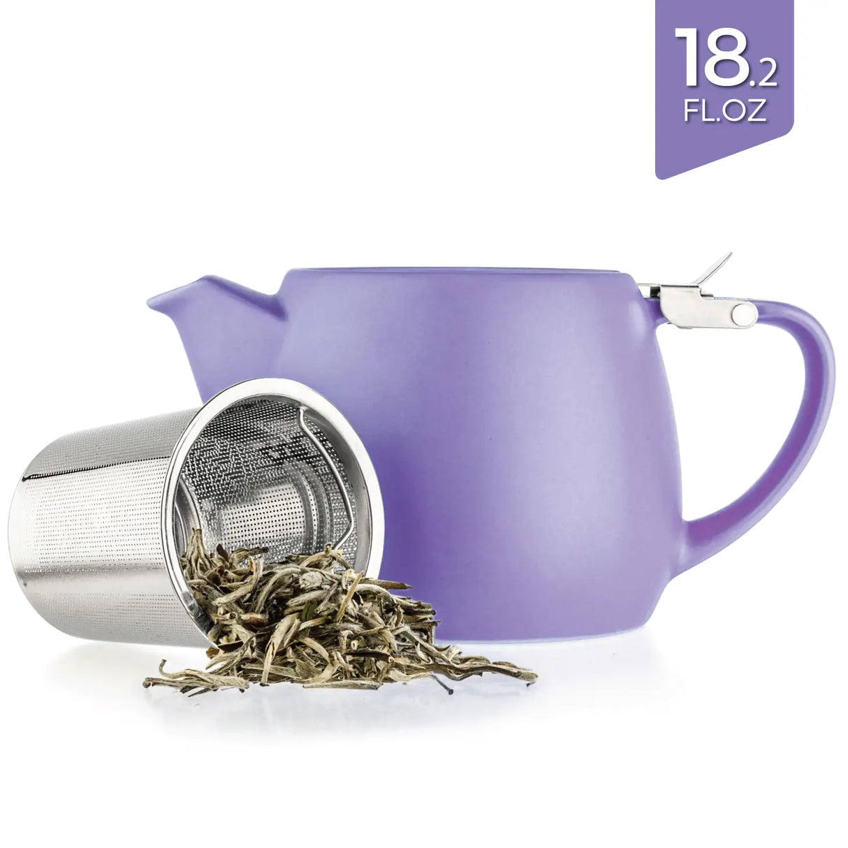 Pluto Purple Porcelain Teapot Infuser 18.2 oz.
