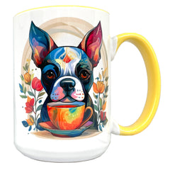 Artisan Boston Terrier 15 oz Mug