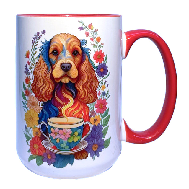 Home is where my dog is Cocker Spaniel dog mug (Illustrated collection) - 11oz (325ml Home is where my dog is Cocker Spaniel dog mug (Illustrated collection) - 11oz (325ml