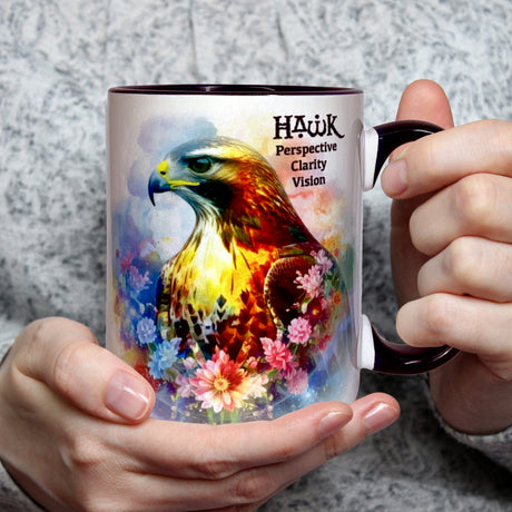 Hawk Spirit Animal 15 oz Mug