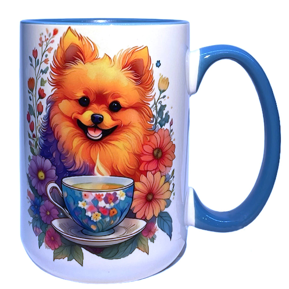 Artisan Pomeranian 15 oz Mug