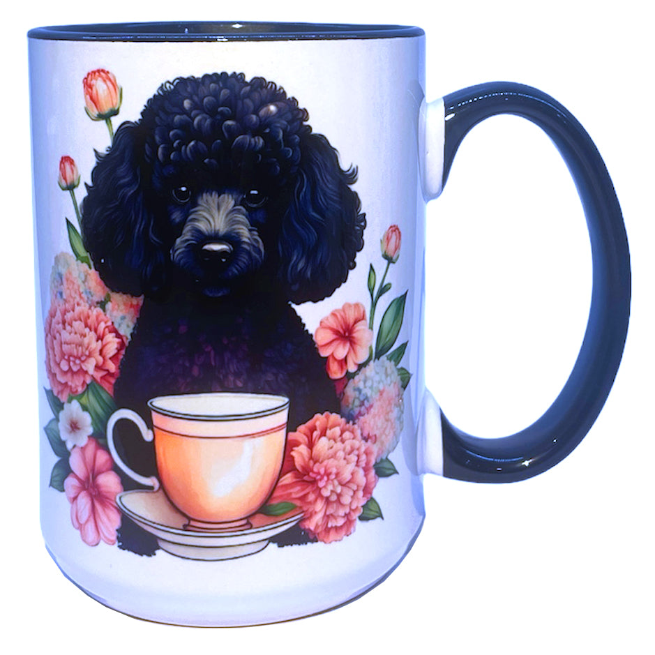 Poodle (Black) 15 oz Dog Mug