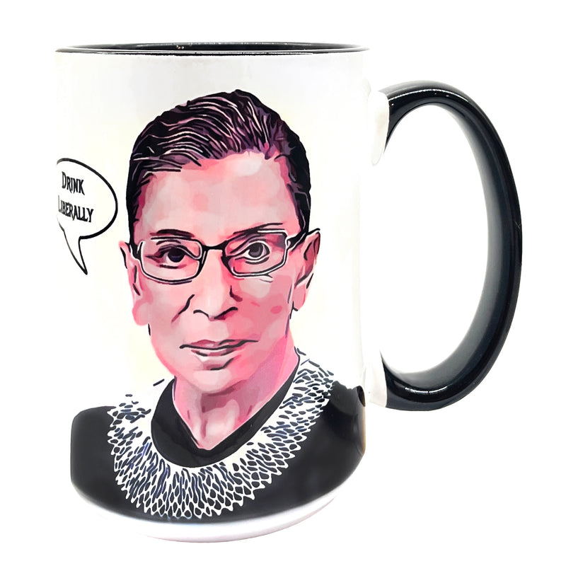 RBG - Drink Liberally 15 oz Mug