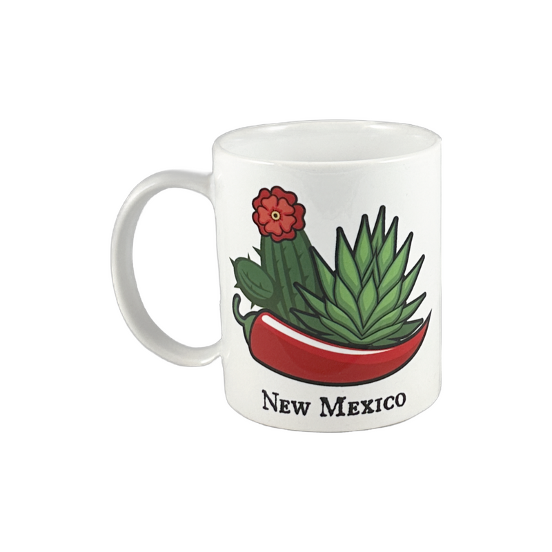 New Mexico Chile and Cactus - NM Artisan Mug