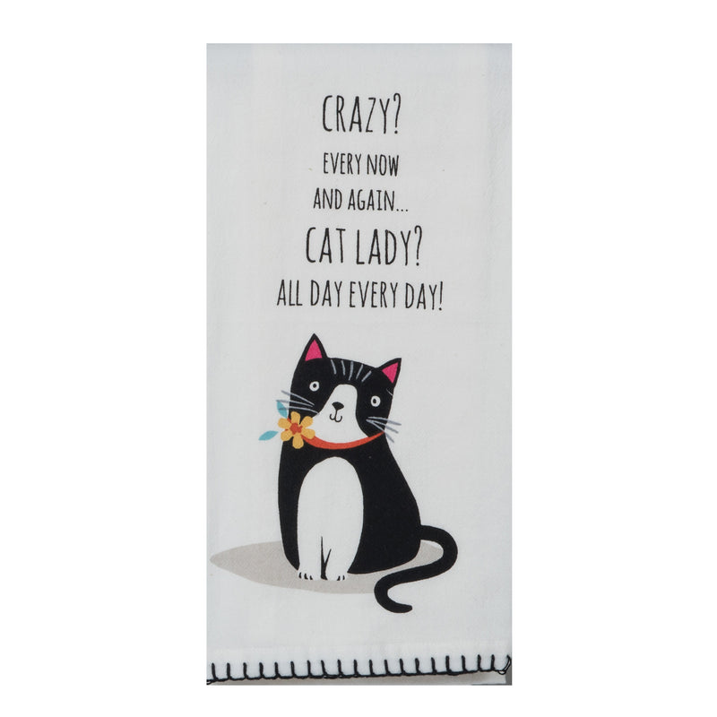 Cat - Crazy Cat Lady Tea Towel