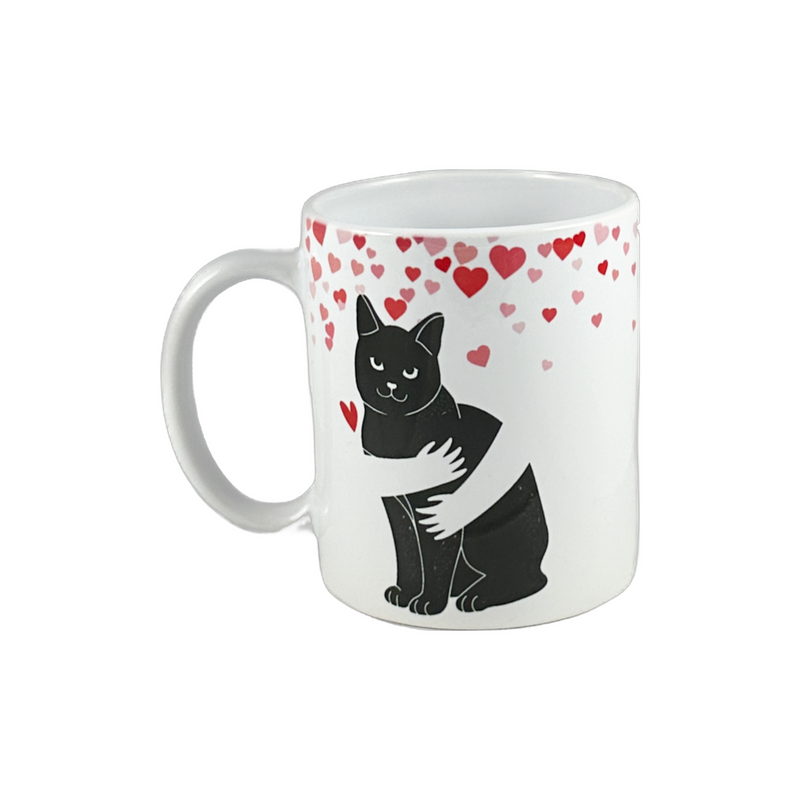 Stay Pawsitive Cat Hug - NM Artisan Mug