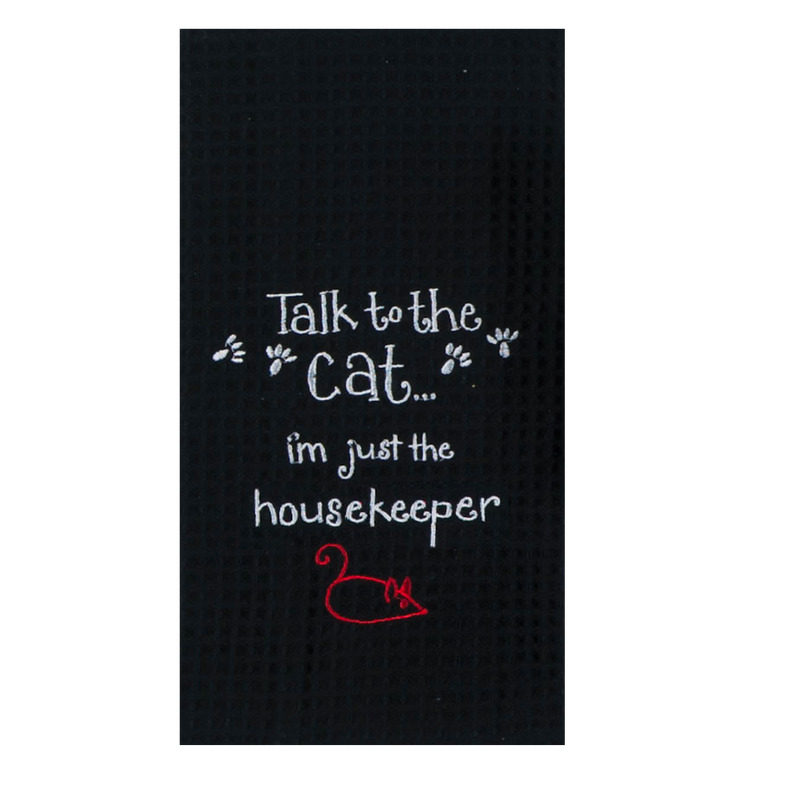 Cat - Talk to the Cat Tea Towel