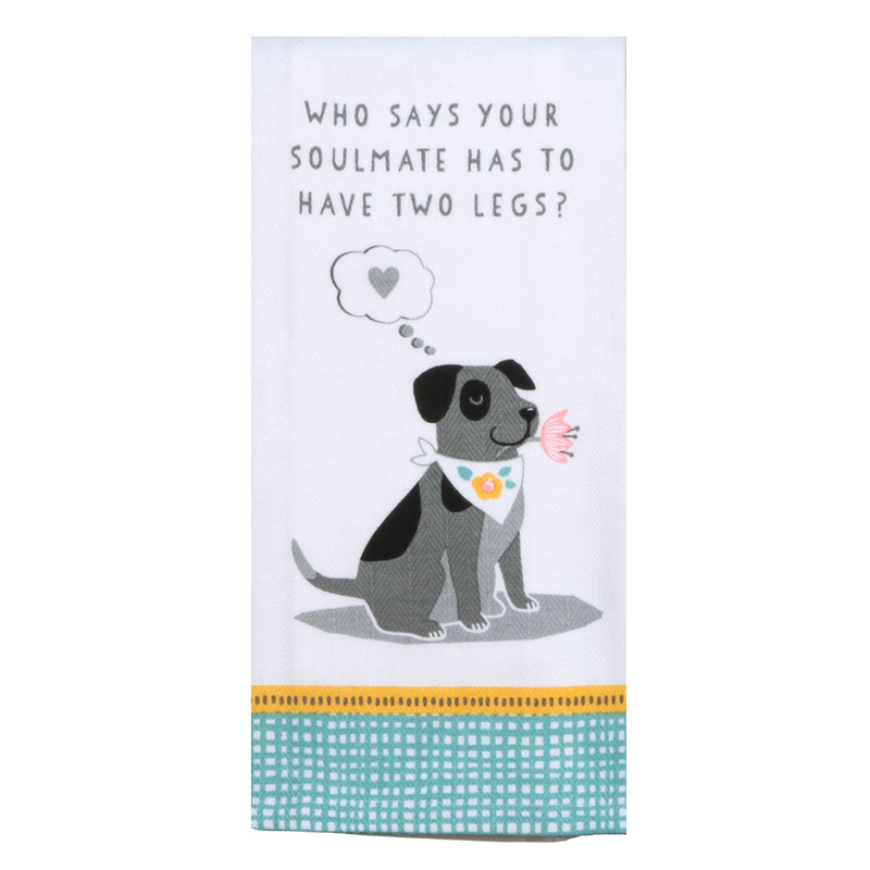 Dog - Dog Soulmate Tea Towel
