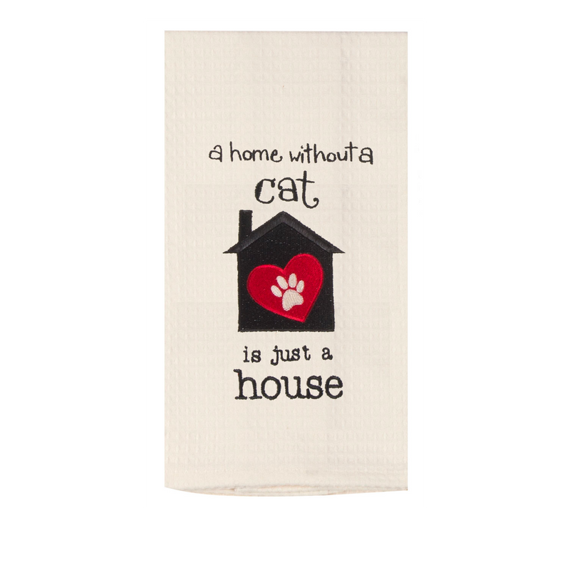 Cat - A Home Without a Cat Tea Towel
