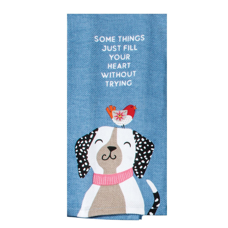 Dog - Some Things Fill Your Heart Tea Towel