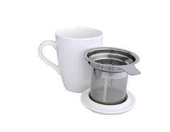 Teacup and Infuser Set - White