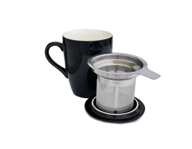 Teacup and Infuser Set - Black