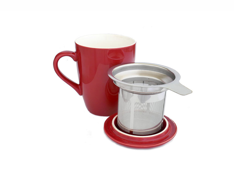 Teacup and Infuser Set - Red