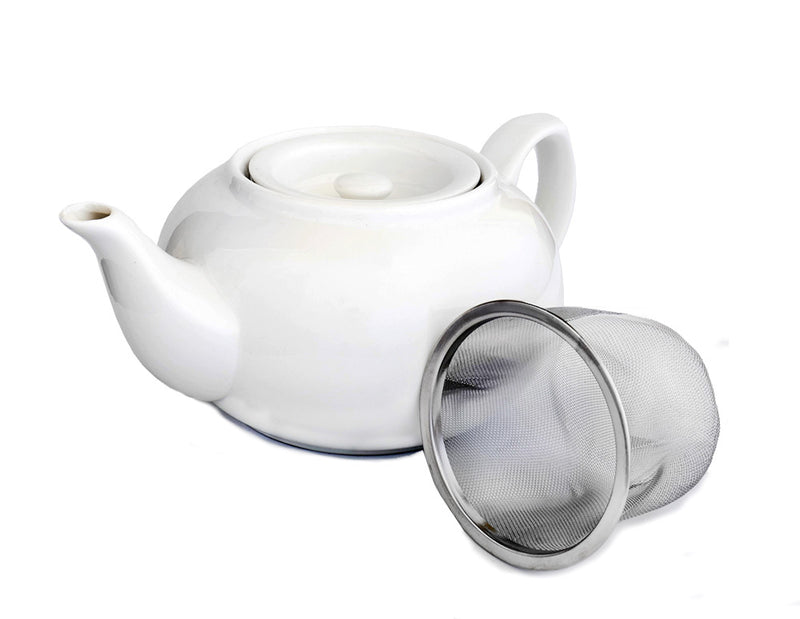 Ceramic Teapot - White (3-4 Cup)