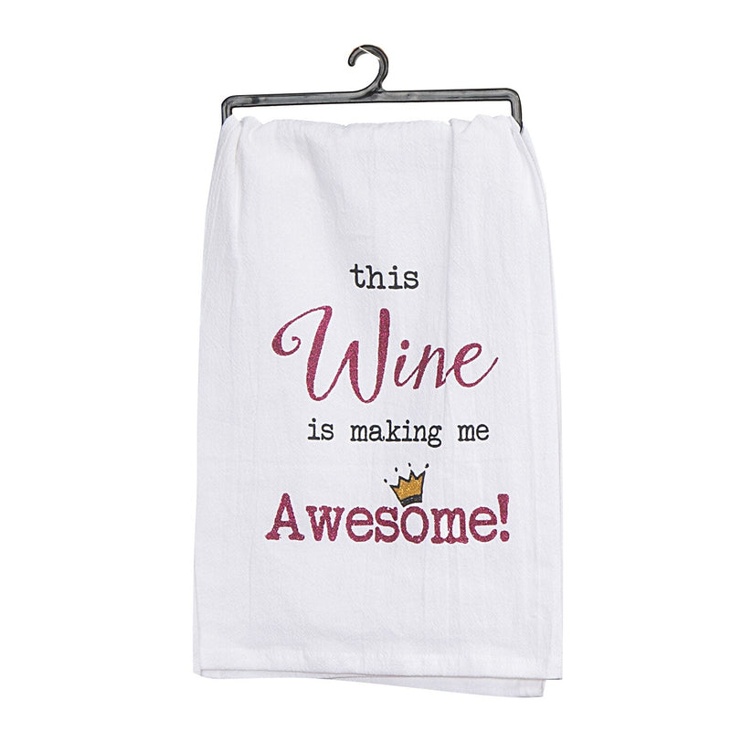 Wine - This Wine is Making Me Awesome Tea Towel